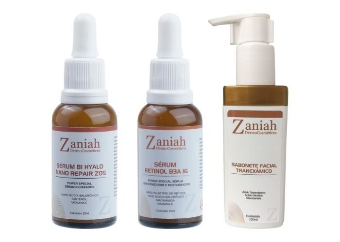 Tratamento Anti-Idade Kit BI Hyalo, Retinol e Tranexâmico Zaniah Z28 Tratamento Anti-Idade Kit BI Hyalo, Retinol e Tranexâmico Zaniah Z28