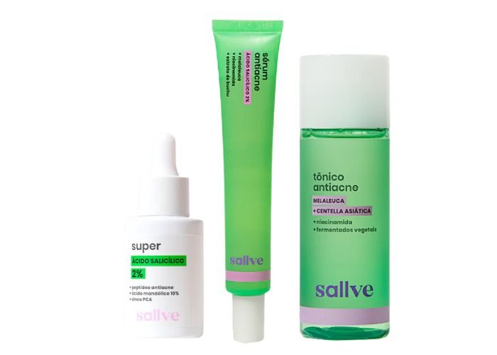 Trio Livre de Acne Sallve